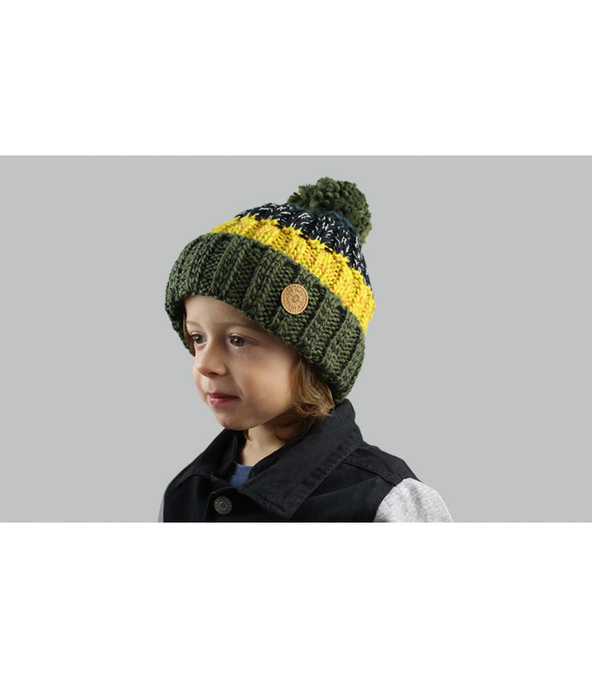 poncho hoed kinder streep Wilhelm Beanie Kids army poncho hoed kinder streep Wilhelm Beanie Kids army